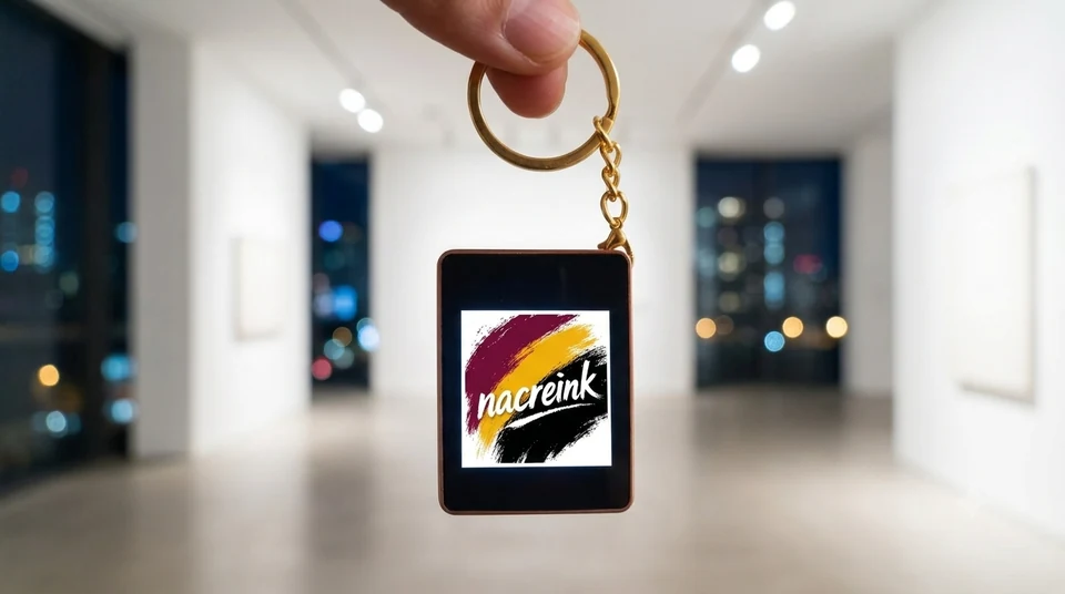 NacreInk E-Key keychain